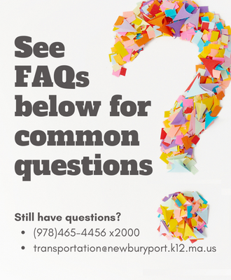 Headline saying see FAQs or email us for questions